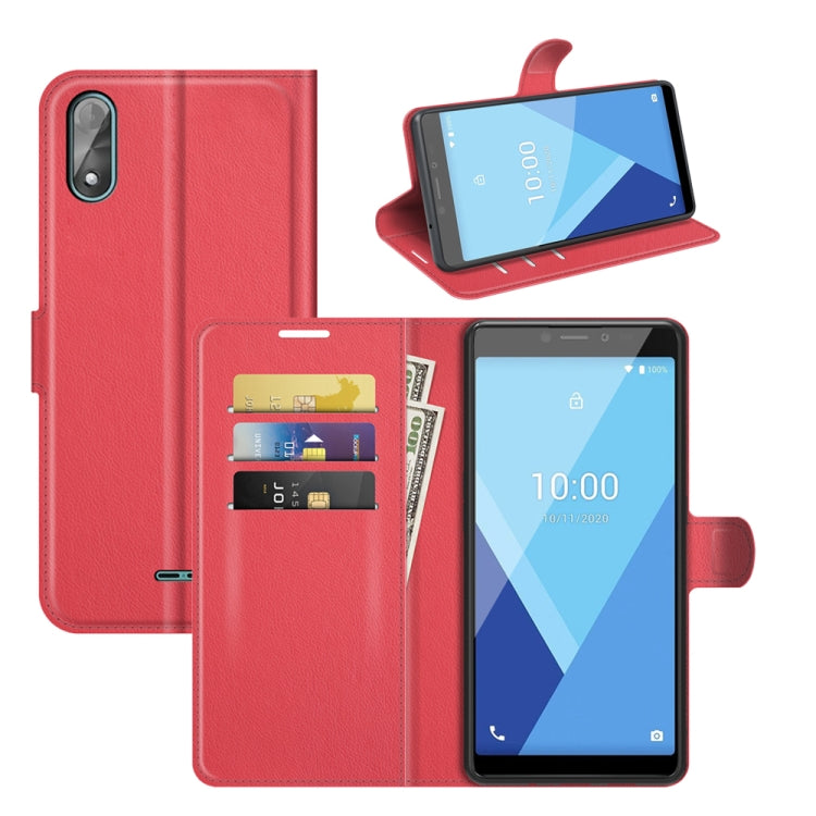 For Wiko Y51 Litchi Texture Horizontal Flip Protective Case with Holder & Card Slots & Wallet