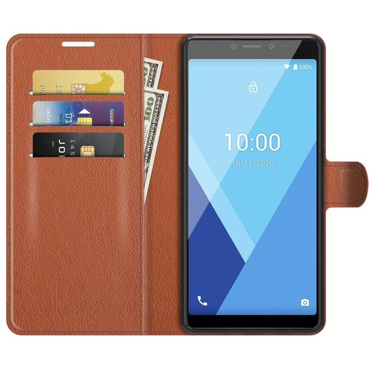 For Wiko Y51 Litchi Texture Horizontal Flip Protective Case with Holder & Card Slots & Wallet