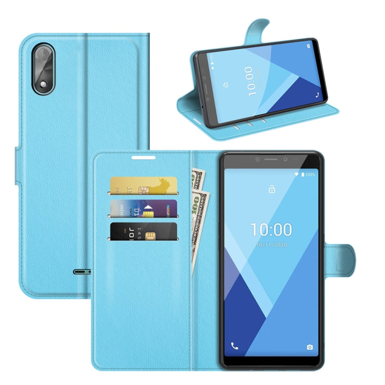 For Wiko Y51 Litchi Texture Horizontal Flip Protective Case with Holder & Card Slots & Wallet