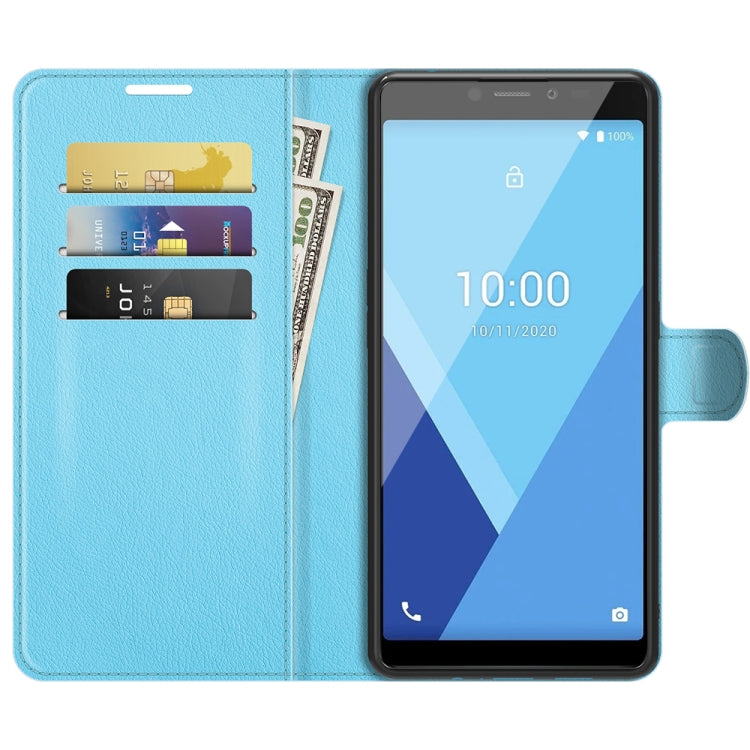 For Wiko Y51 Litchi Texture Horizontal Flip Protective Case with Holder & Card Slots & Wallet