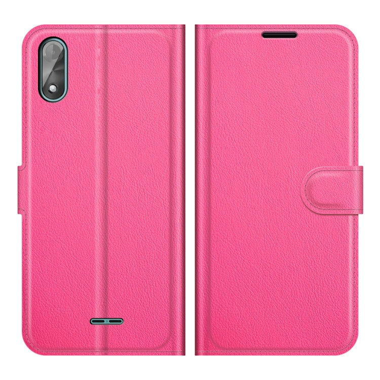 For Wiko Y51 Litchi Texture Horizontal Flip Protective Case with Holder & Card Slots & Wallet