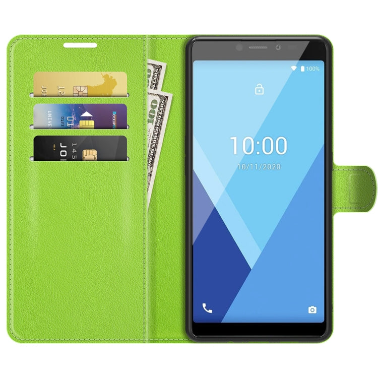 For Wiko Y51 Litchi Texture Horizontal Flip Protective Case with Holder & Card Slots & Wallet