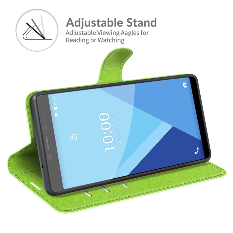 For Wiko Y51 Litchi Texture Horizontal Flip Protective Case with Holder & Card Slots & Wallet