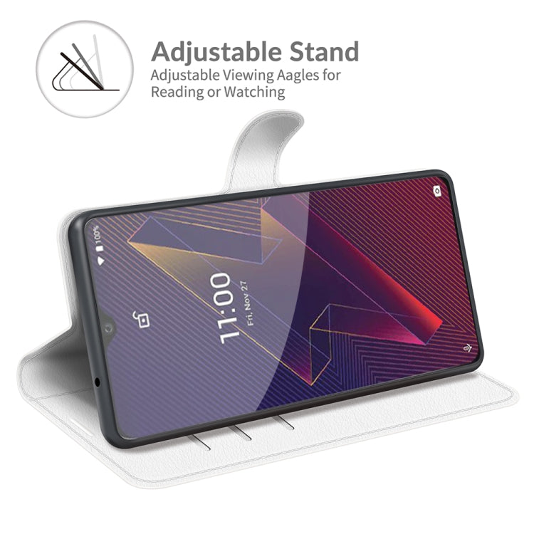For Wiko Power U20 Litchi Texture Horizontal Flip Protective Case with Holder & Card Slots & Wallet