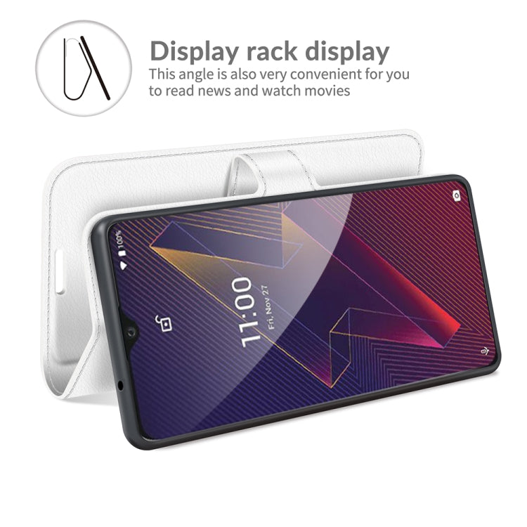 For Wiko Power U20 Litchi Texture Horizontal Flip Protective Case with Holder & Card Slots & Wallet