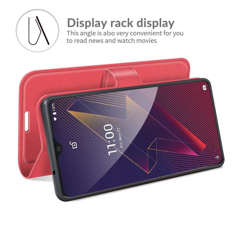 For Wiko Power U20 Litchi Texture Horizontal Flip Protective Case with Holder & Card Slots & Wallet