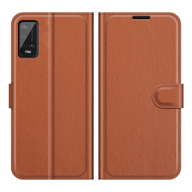For Wiko Power U20 Litchi Texture Horizontal Flip Protective Case with Holder & Card Slots & Wallet