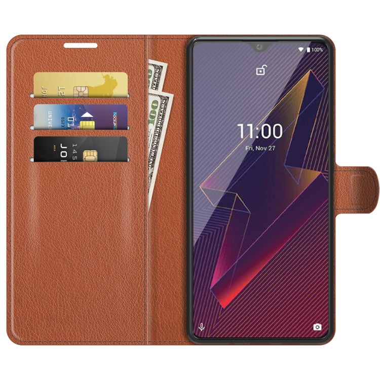 For Wiko Power U20 Litchi Texture Horizontal Flip Protective Case with Holder & Card Slots & Wallet