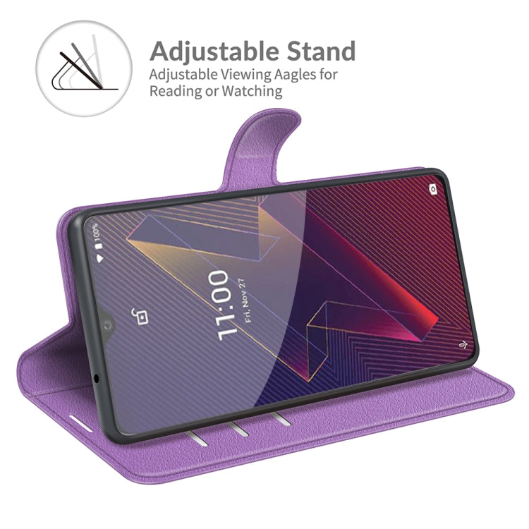 For Wiko Power U20 Litchi Texture Horizontal Flip Protective Case with Holder & Card Slots & Wallet
