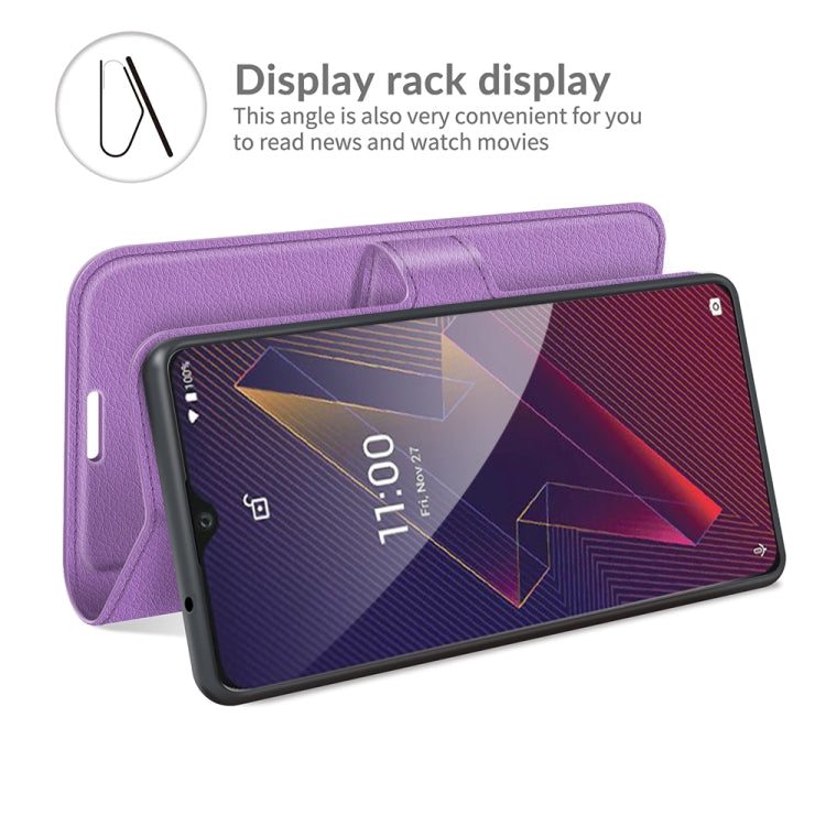 For Wiko Power U20 Litchi Texture Horizontal Flip Protective Case with Holder & Card Slots & Wallet