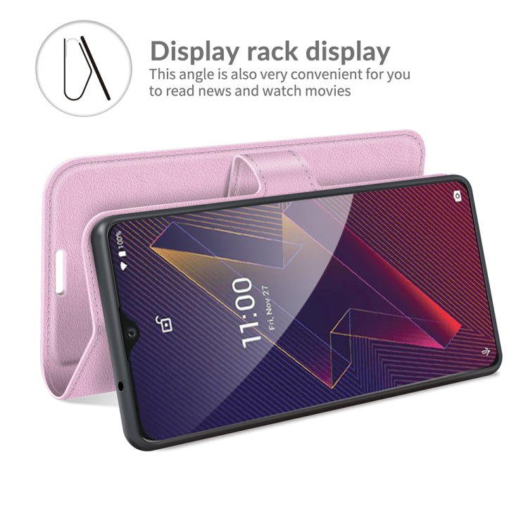 For Wiko Power U20 Litchi Texture Horizontal Flip Protective Case with Holder & Card Slots & Wallet