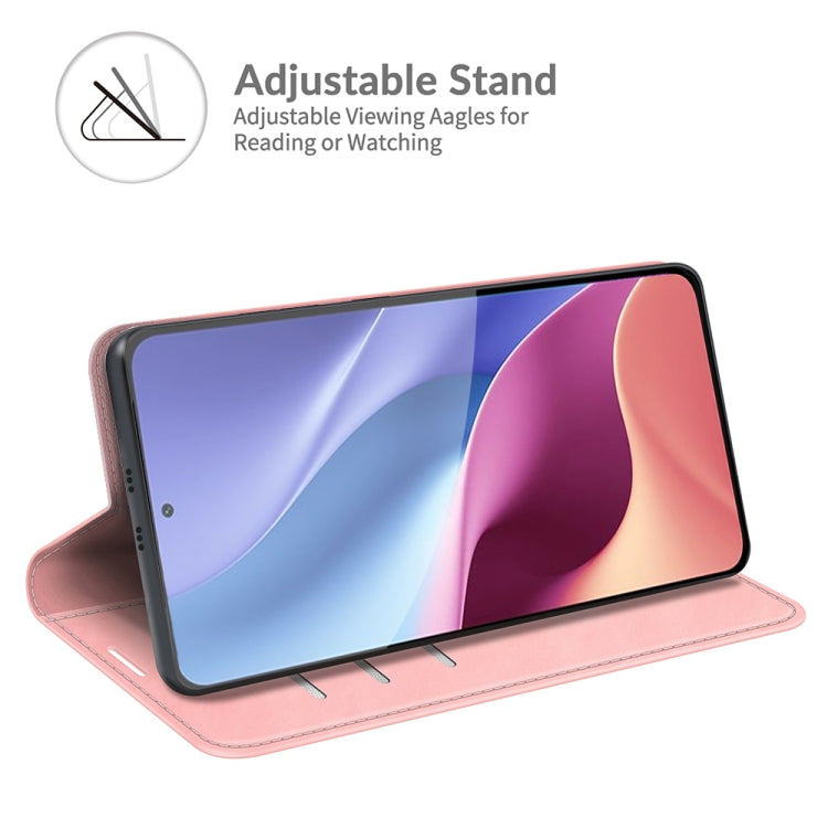 For Xiaomi Redmi K40 Pro / K40 / Poco F3 / Mi 11i Retro-skin Business Magnetic Suction Leather Case with Holder & Card Slots & Wallet