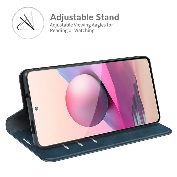 For Xiaomi Redmi Note 10 4G / Note 10S Retro-skin Business Magnetic Suction Leather Case with Holder & Card Slots & Wallet