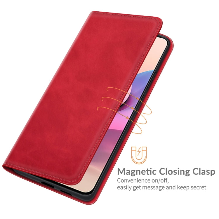 For Xiaomi Redmi Note 10 4G / Note 10S Retro-skin Business Magnetic Suction Leather Case with Holder & Card Slots & Wallet