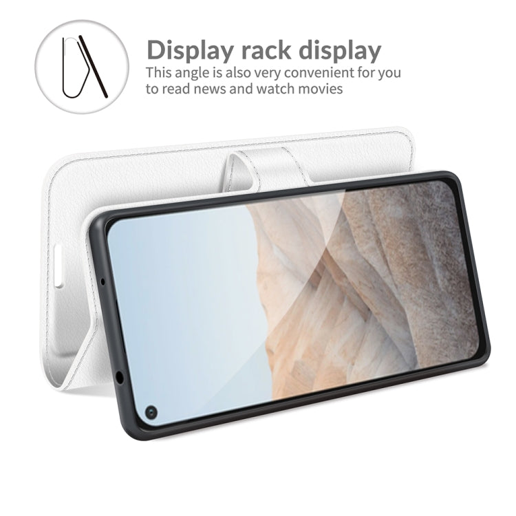 For Google Pixel 5A 5G Litchi Texture Horizontal Flip Protective Case with Holder & Card Slots & Wallet