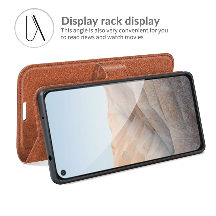 For Google Pixel 5A 5G Litchi Texture Horizontal Flip Protective Case with Holder & Card Slots & Wallet