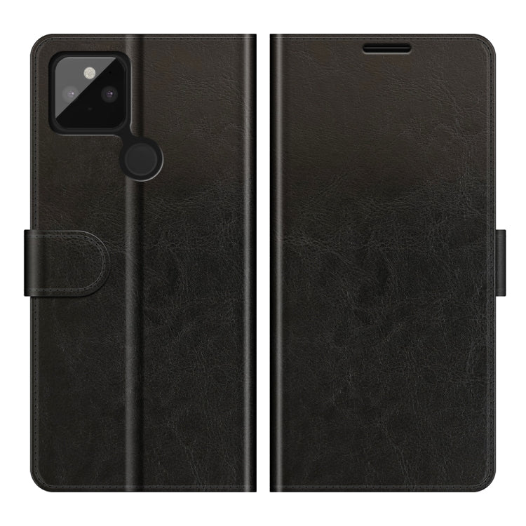 For Google Pixel 5A 5G R64 Texture Single Horizontal Flip Protective Case with Holder & Card Slots & Wallet& Photo Frame