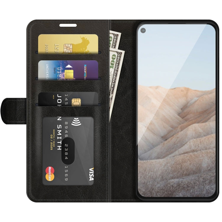 For Google Pixel 5A 5G R64 Texture Single Horizontal Flip Protective Case with Holder & Card Slots & Wallet& Photo Frame
