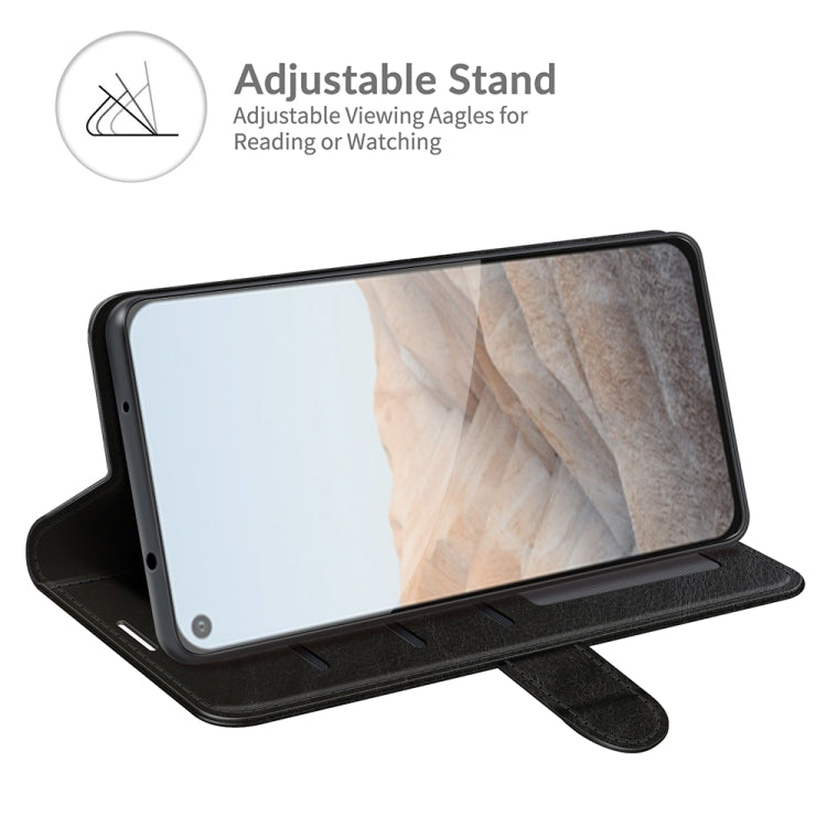For Google Pixel 5A 5G R64 Texture Single Horizontal Flip Protective Case with Holder & Card Slots & Wallet& Photo Frame
