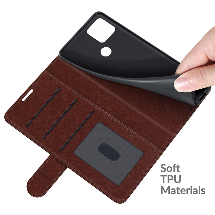 For Google Pixel 5A 5G R64 Texture Single Horizontal Flip Protective Case with Holder & Card Slots & Wallet& Photo Frame