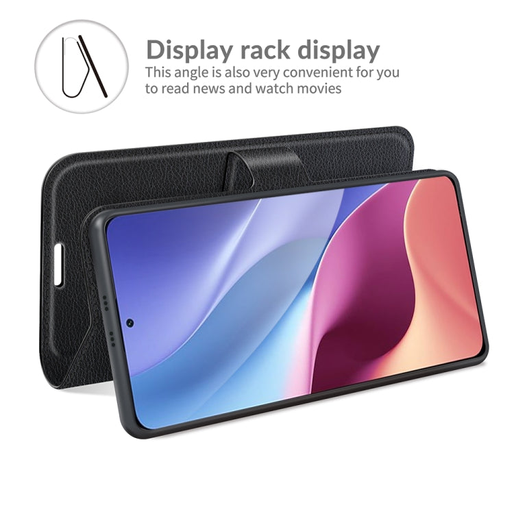 For Xiaomi Redmi K40 Pro / K40 / Poco F3 / Mi 11i Litchi Texture Horizontal Flip Protective Case with Holder & Card Slots & Wallet