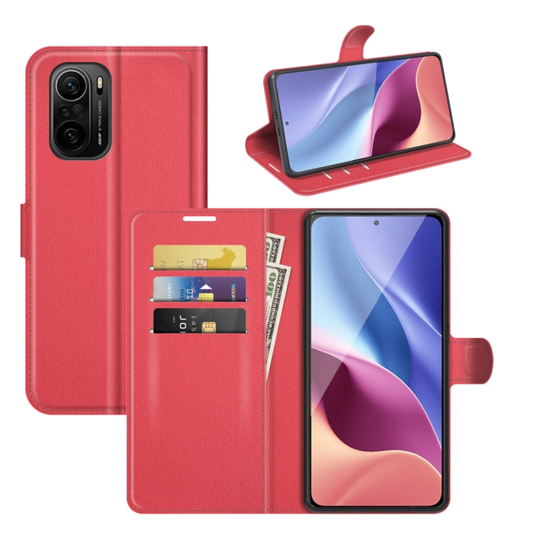 For Xiaomi Redmi K40 Pro / K40 / Poco F3 / Mi 11i Litchi Texture Horizontal Flip Protective Case with Holder & Card Slots & Wallet