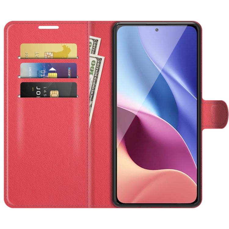 For Xiaomi Redmi K40 Pro / K40 / Poco F3 / Mi 11i Litchi Texture Horizontal Flip Protective Case with Holder & Card Slots & Wallet