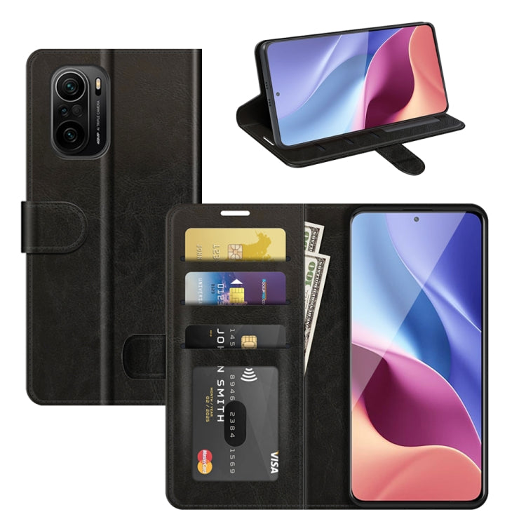 For Xiaomi Redmi K40 Pro / K40 / Poco F3 / Mi 11i R64 Texture Single Horizontal Flip Protective Case with Holder & Card Slots & Wallet& Photo Frame