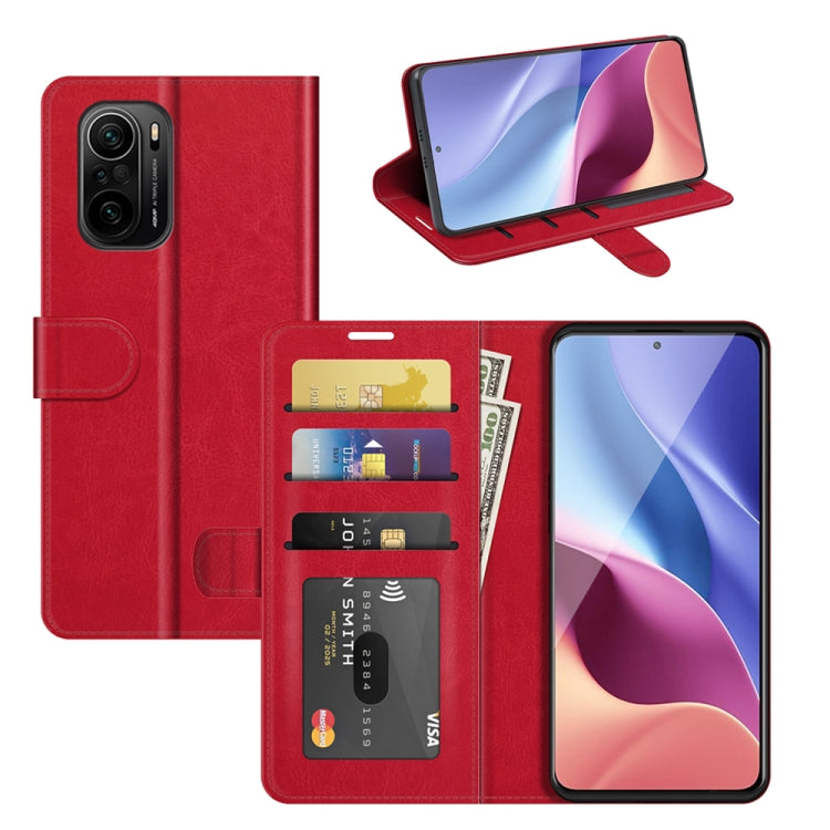 For Xiaomi Redmi K40 Pro / K40 / Poco F3 / Mi 11i R64 Texture Single Horizontal Flip Protective Case with Holder & Card Slots & Wallet& Photo Frame