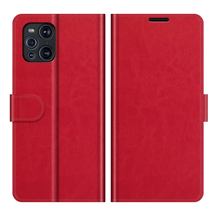 For OPPO Find X3 Pro / Find X3 R64 Texture Single Horizontal Flip Protective Case with Holder & Card Slots & Wallet& Photo Frame