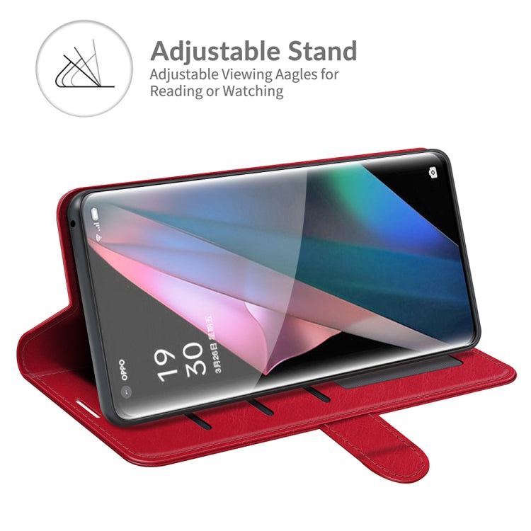 For OPPO Find X3 Pro / Find X3 R64 Texture Single Horizontal Flip Protective Case with Holder & Card Slots & Wallet& Photo Frame