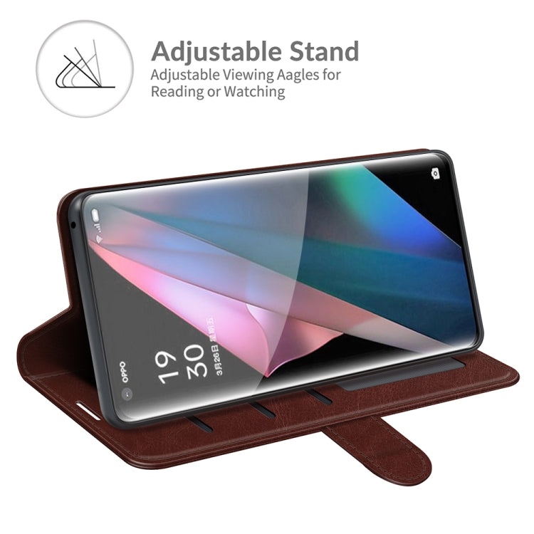 For OPPO Find X3 Pro / Find X3 R64 Texture Single Horizontal Flip Protective Case with Holder & Card Slots & Wallet& Photo Frame