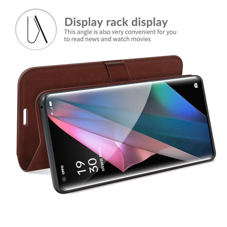 For OPPO Find X3 Pro / Find X3 R64 Texture Single Horizontal Flip Protective Case with Holder & Card Slots & Wallet& Photo Frame