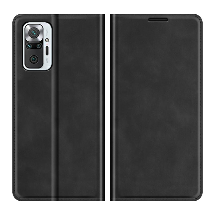 For Xiaomi Redmi Note 10 Pro / Note 10 Pro Max Retro-skin Business Magnetic Suction Leather Case with Holder & Card Slots & Wallet