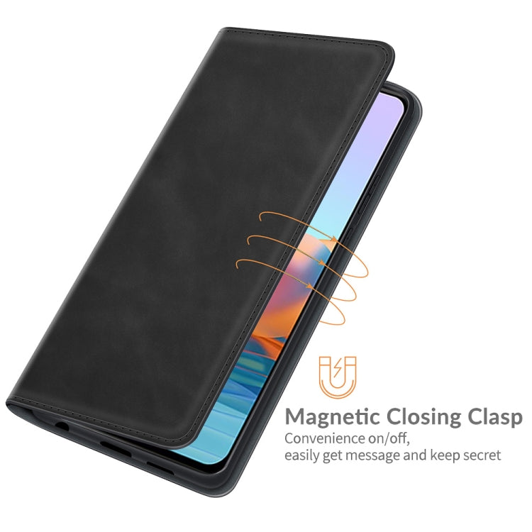 For Xiaomi Redmi Note 10 Pro / Note 10 Pro Max Retro-skin Business Magnetic Suction Leather Case with Holder & Card Slots & Wallet