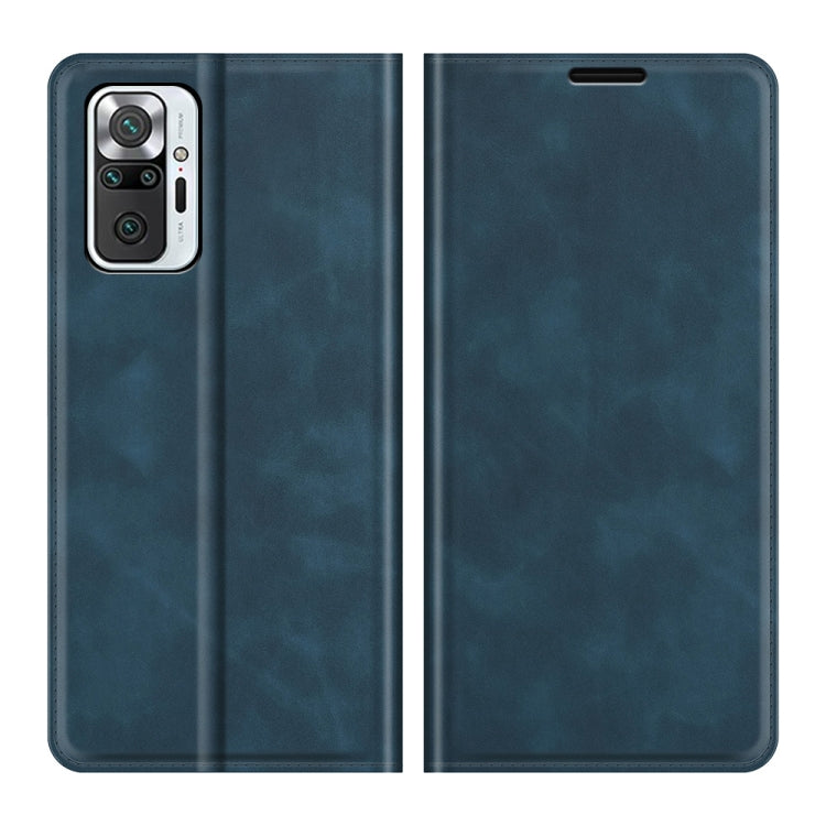 For Xiaomi Redmi Note 10 Pro / Note 10 Pro Max Retro-skin Business Magnetic Suction Leather Case with Holder & Card Slots & Wallet