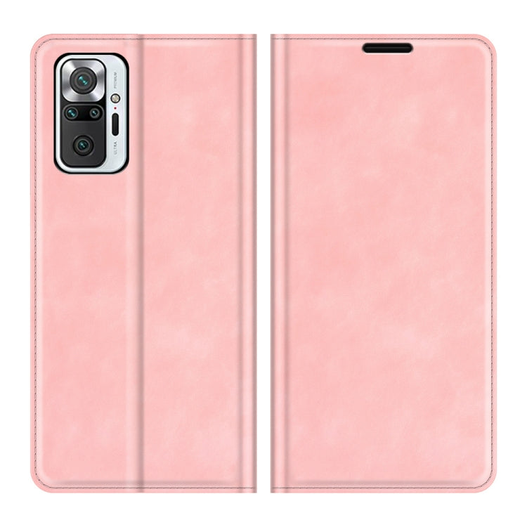 For Xiaomi Redmi Note 10 Pro / Note 10 Pro Max Retro-skin Business Magnetic Suction Leather Case with Holder & Card Slots & Wallet
