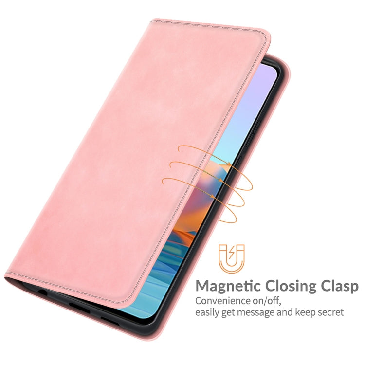 For Xiaomi Redmi Note 10 Pro / Note 10 Pro Max Retro-skin Business Magnetic Suction Leather Case with Holder & Card Slots & Wallet