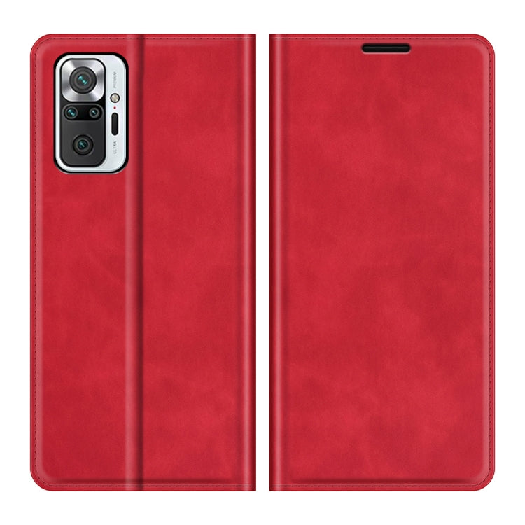 For Xiaomi Redmi Note 10 Pro / Note 10 Pro Max Retro-skin Business Magnetic Suction Leather Case with Holder & Card Slots & Wallet