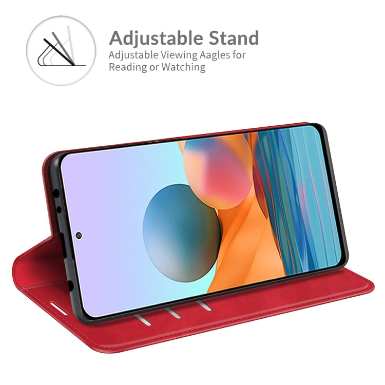 For Xiaomi Redmi Note 10 Pro / Note 10 Pro Max Retro-skin Business Magnetic Suction Leather Case with Holder & Card Slots & Wallet