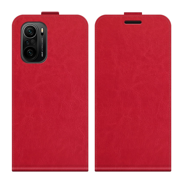 For Xiaomi Redmi K40 / K40 Pro / Poco F3 / Mi 11i R64 Texture Single Vertical Flip Leather Protective Case with Card Slots & Photo Frame