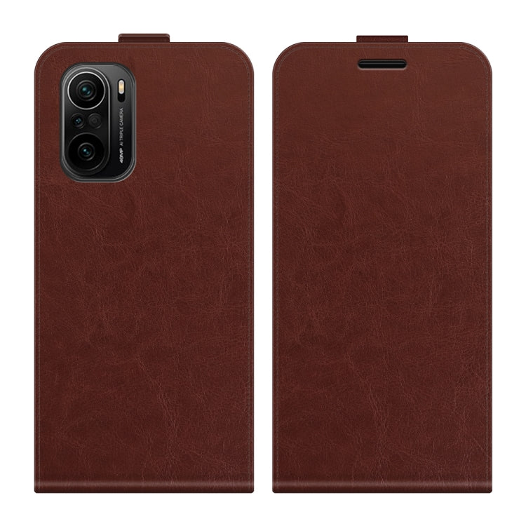 For Xiaomi Redmi K40 / K40 Pro / Poco F3 / Mi 11i R64 Texture Single Vertical Flip Leather Protective Case with Card Slots & Photo Frame