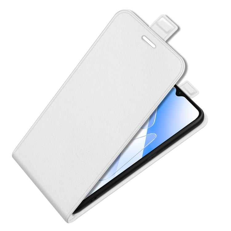 For OPPO A55 5G R64 Texture Single Vertical Flip Leather Protective Case with Card Slots & Photo Frame