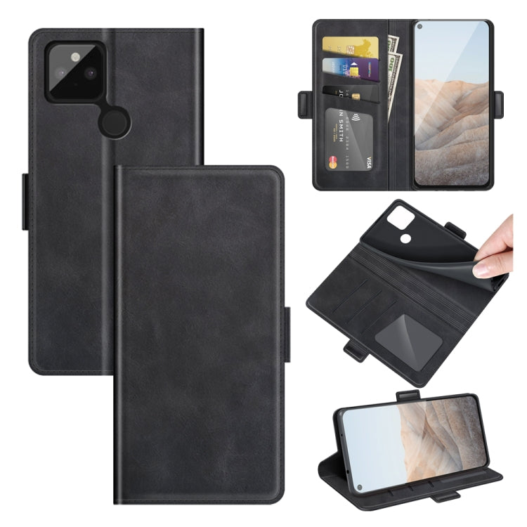 For Google Pixel 5A 5G Dual-side Magnetic Buckle Horizontal Flip Leather Case with Holder & Card Slots & Wallet