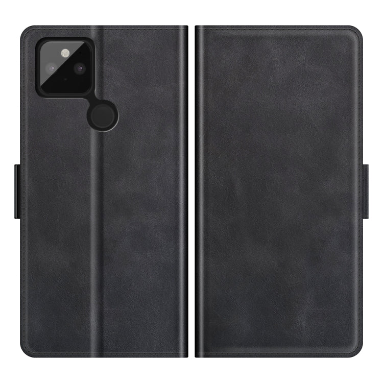 For Google Pixel 5A 5G Dual-side Magnetic Buckle Horizontal Flip Leather Case with Holder & Card Slots & Wallet