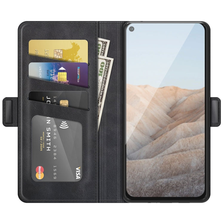 For Google Pixel 5A 5G Dual-side Magnetic Buckle Horizontal Flip Leather Case with Holder & Card Slots & Wallet