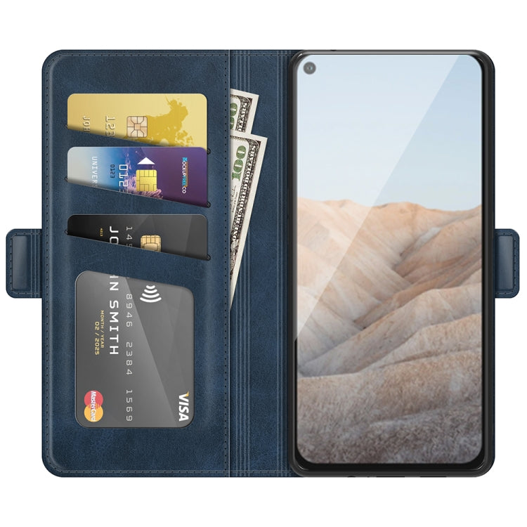 For Google Pixel 5A 5G Dual-side Magnetic Buckle Horizontal Flip Leather Case with Holder & Card Slots & Wallet