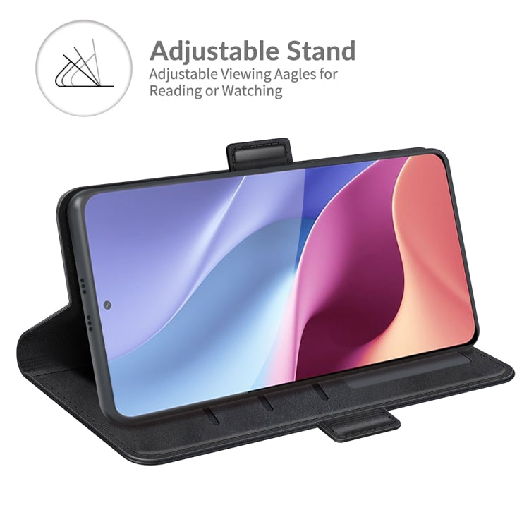 For Xiaomi Redmi K40 Pro / K40 / Poco F3 / Mi 11i Dual-side Magnetic Buckle Horizontal Flip Leather Case with Holder & Card Slots & Wallet