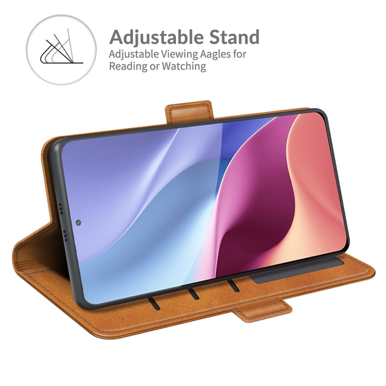 For Xiaomi Redmi K40 Pro / K40 / Poco F3 / Mi 11i Dual-side Magnetic Buckle Horizontal Flip Leather Case with Holder & Card Slots & Wallet