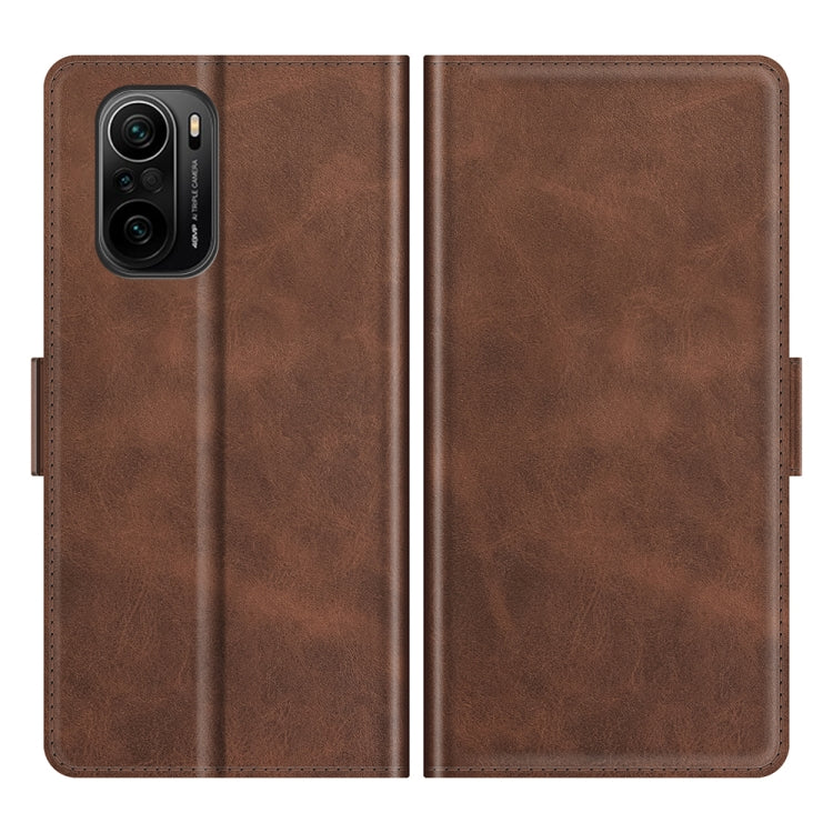 For Xiaomi Redmi K40 Pro / K40 / Poco F3 / Mi 11i Dual-side Magnetic Buckle Horizontal Flip Leather Case with Holder & Card Slots & Wallet